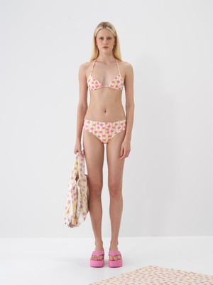 Xint Kadın Pembe Pamuk Dokulu Standart Fit Çanta