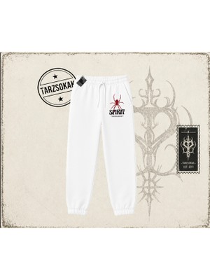 Tarzsokak Unisex Spirit Unisex Jogger Eşofman Altı Beyaz