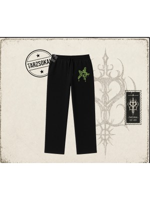 Tarzsokak Unisex Star Sicken Unisex Baggy Eşofman Altı Beyaz