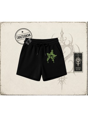 Tarzsokak Unisex Star Sicken Unisex Şort Beyaz