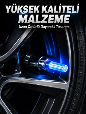 4 Adet LED Lastik Sibop Işığı Otomobil Için Hareket Sensörlü - 6176-7303