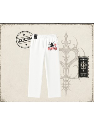 Tarzsokak Unisex Relentless Unisex Baggy Eşofman Altı Beyaz