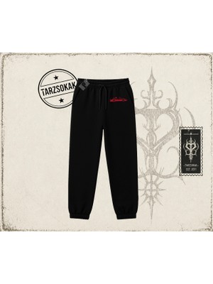 Tarzsokak Unisex Red Cabrio Unisex Jogger Eşofman Altı Beyaz