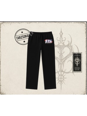 Tarzsokak Unisex Pressure Unisex Baggy Eşofman Altı Beyaz