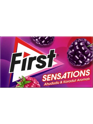 Maxi Trendy First Sensations Ahududu Karadut Aromalı Şekersiz Sakız 27 gr