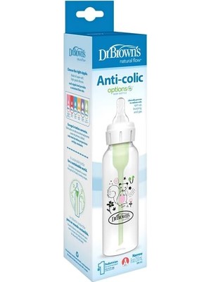 Maxi Trendy 8 Oz/ 250 ml Dar Ağız Anti-Kolik Pp Sincap Desenli Biberon, Tekli Paket