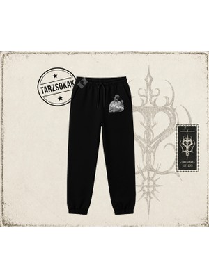 Tarzsokak Unisex Tupac Shakur Unisex Jogger Eşofman Altı Beyaz