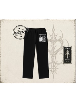 Tarzsokak Unisex Trust Nobody Unisex Baggy Eşofman Altı Beyaz