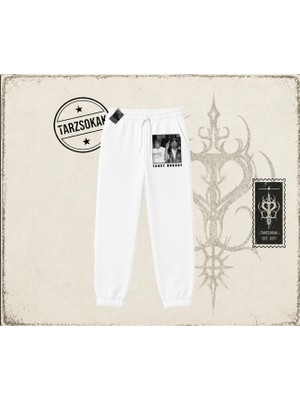 Tarzsokak Unisex Trust Nobody Unisex Jogger Eşofman Altı Beyaz