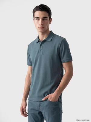 LC Waikiki Lcwaıkıkı Classic Petrol Polo Yaka Erkek Tişört