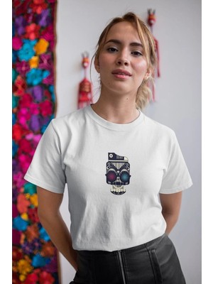 İlk El Grup Kadın Özel Baskılı Modern Fit %100 Pamuk Bisiklet Yaka T-Shirt