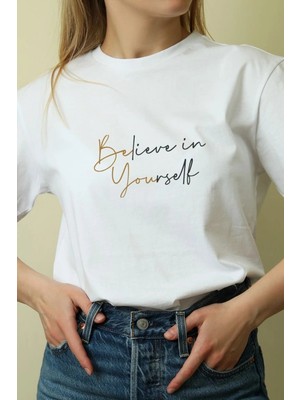 İlk El Grup Unisex Oversize 24/1 Penye Dtf Baskılı Tişört - DTF206
