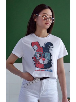 İlk El Grup Unisex Oversize 24/1 Penye Dtf Baskılı Tişört - DTF159