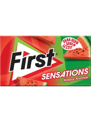Maxi Trendy First Sensations Karpuz Aromalı Şekersiz Sakız 27 gr