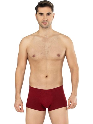 Obje Erkek Bordo Cotton Runner Boxer