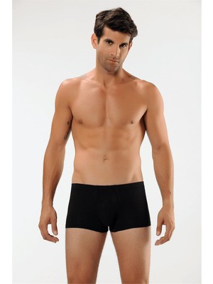 Obje Erkek Siyah Cotton Runner Boxer