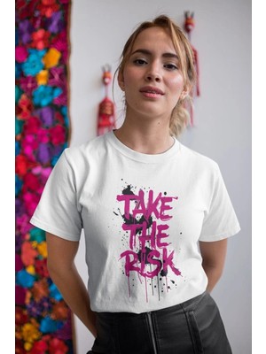 İlk El Grup Kadın Özel Baskılı Modern Fit %100 Pamuk Bisiklet Yaka T-Shirt