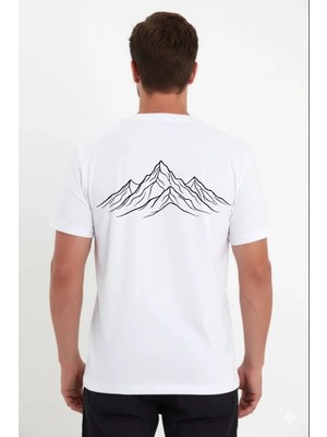 İlk El Grup Erkek T-Shirt Nihilist Penguen Baskılı Bisiklet Yaka Kısa Kol Yazlık Tişört - Beyaz