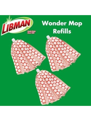 Maxi Trendy Wonder Mop Yedek Başlık, Mikrofiber, 3'lü Set