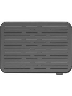 Maxi Trendy Brabantia Silikon Damlama Matı, Çelik, Koyu Gri, 43,8 x 32,5 x 0,9 cm