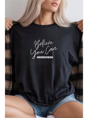 İlk El Grup Unisex Oversize 24/1 Penye Dtf Baskılı Tişört - DTF280
