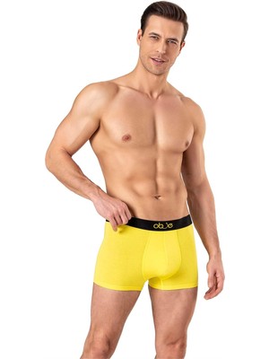 Obje Erkek Sarı Modal Boxer