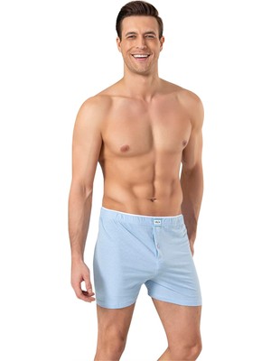 Obje Erkek Mavi Havlu Bel Boxer