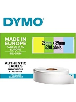 Maxi Trendy Dymo S0722380, Lw Adres Etiketi, (89X28 Mm) 520 Etiket/paket, Karışık Renkli (99011)