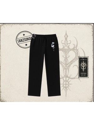 Tarzsokak Unisex Shake Unisex Baggy Eşofman Altı Beyaz