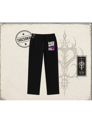 Tarzsokak Unisex Siesta Beach Unisex Baggy Eşofman Altı Beyaz