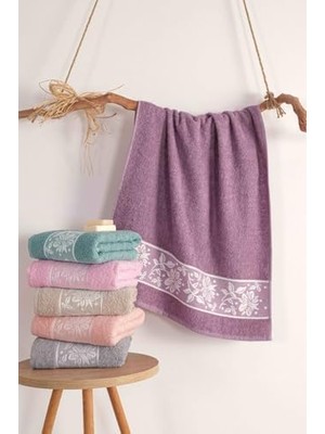 Maxi Trendy Sare Organik Pamuklu 6 Adet El-Yüz Havlu Seti 50X90 cm