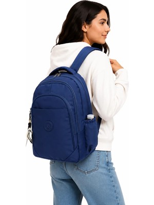 Bevitton Suya Dayanıklı Kumaş Günlük Sırt Çantası Unisex Okul Çantası 1650 Lacivert