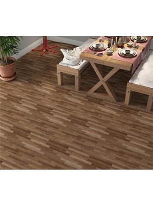 Hsc Bilişim Stickerart Yer Kaplama Zemin Kaplama Folyosu 65X130 cm Light Brown Parquet