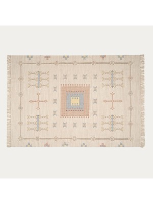 Hsc Bilişim Jaıpur Pamuk Kilim 80X150 cm Krem