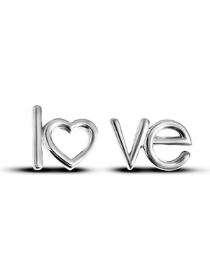 Argentum Concept 925 Ayar Gümüş "love" Küpe - K076501
