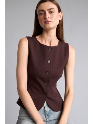 Defacto  Kadın Yelek I3401AX/BN340 Brown