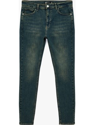 Koton Erkek Jean Pantolon 7WAM40092ND Petrol