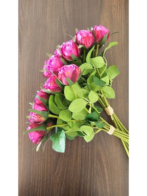 Omelas Yapay Pembe Gül Buketi 36 Cm.