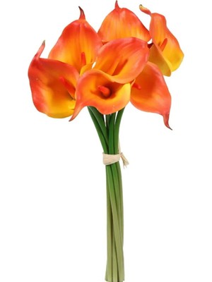 Omelas Yapay Calla Galla Gala Çiçeği Turuncu 35 Cm.
