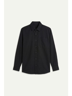 Defacto Uzun Kol Erkek Gömlek D7079AX/BK81 Black