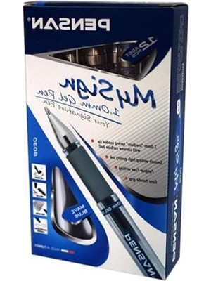 Hakay Jel Mürekkepli Imza Kalemi, 1.0 Mm, Mavi Renk, 12'li Set