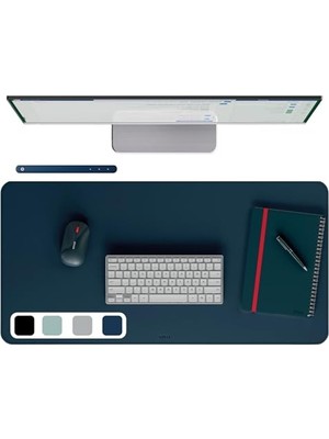 Hakay Koyu Mavi Desk Mat 40X80 Cm, Şık ve Fonksiyonel Çalışma Yüzeyi