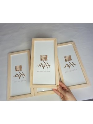 Hakay Doğal Ahşap Renkli 13X18 cm Resim Çerçevesi - Kolaj ve Duvar Galerisi