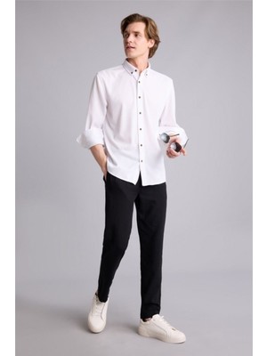 Defacto Erkek Kanvas Pantolon E4790AX/BK27 Black