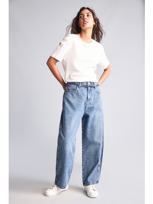 Defacto  Kadın Jean Pantolon H6922AX/NM28 Blue
