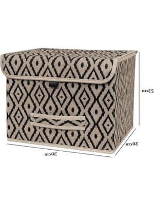 Hakay Kapaklı Mini Kutu Düzenleyici - 30X30X23 cm