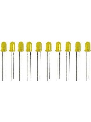 Hakay 10 Adet 5 mm Sarı LED Işık, Enerji Verimliliği ile
