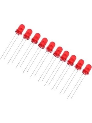 Hakay 10 Adet 5 mm Kırmızı LED Paketi, Aydınlatma Projeleri Için Uygun