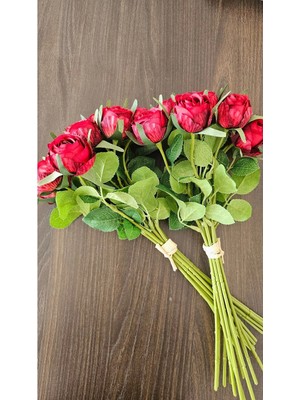 Omelas Yapay Kırmızı Gül Buketi 36 Cm.