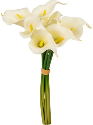 Omelas Yapay Calla Galla Gala Çiçeği Beyaz 35 Cm.